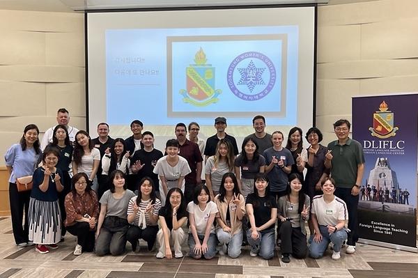 English Language and Literature Students Visit Osan Air Base for Language Exchange With American Soldiers